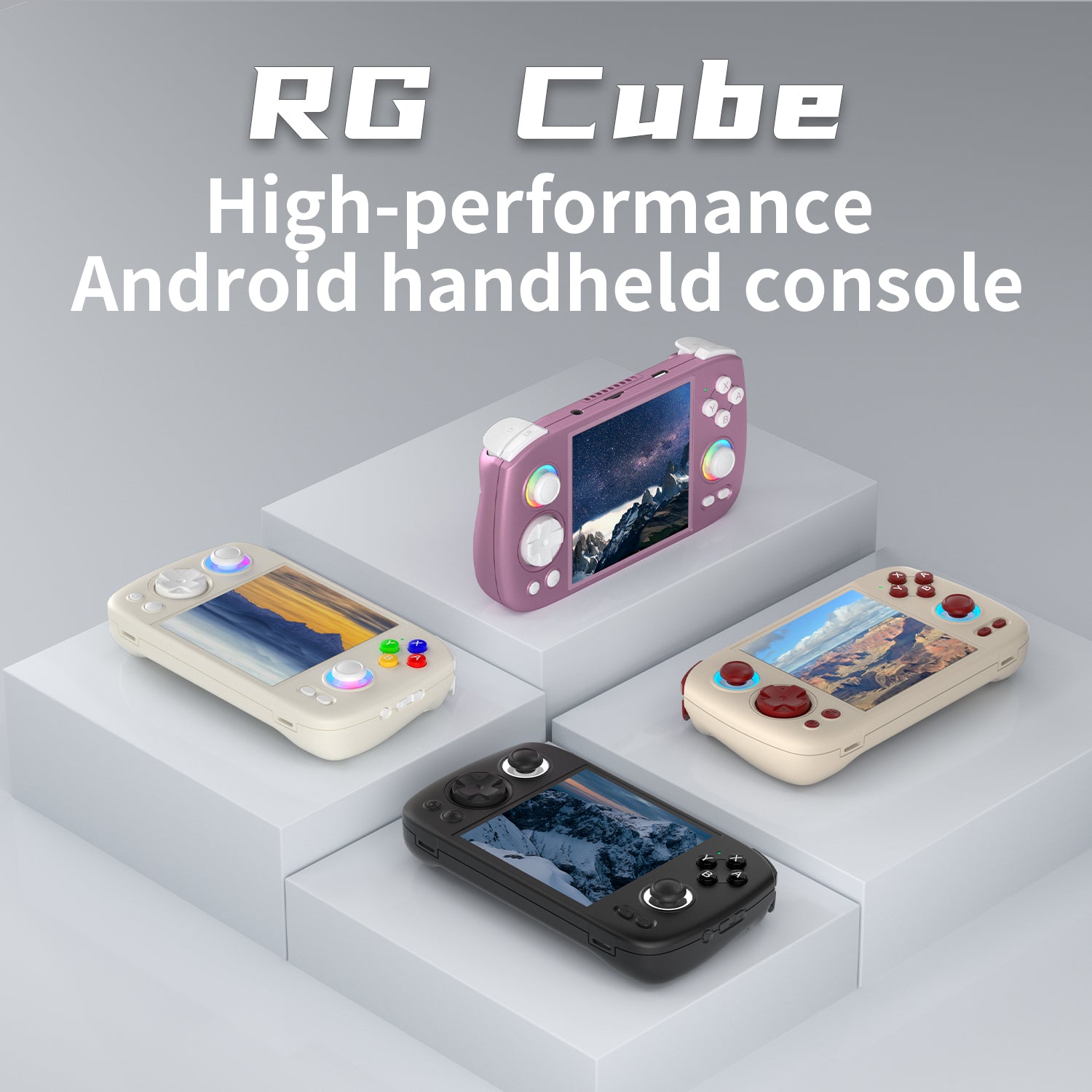 Anbernic RG Cube Handheld Game Console 【30 Emulators & Over 42K Games Pre-installed】