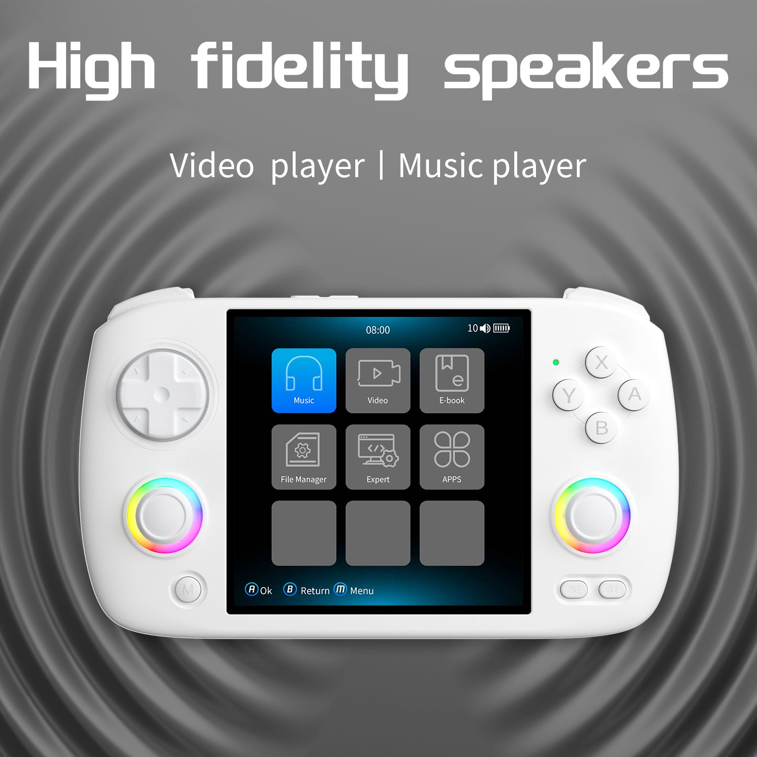 Anbernic RGCube XX Handheld Game Console 【35 Emulators & Over 20K Games Pre-installed】
