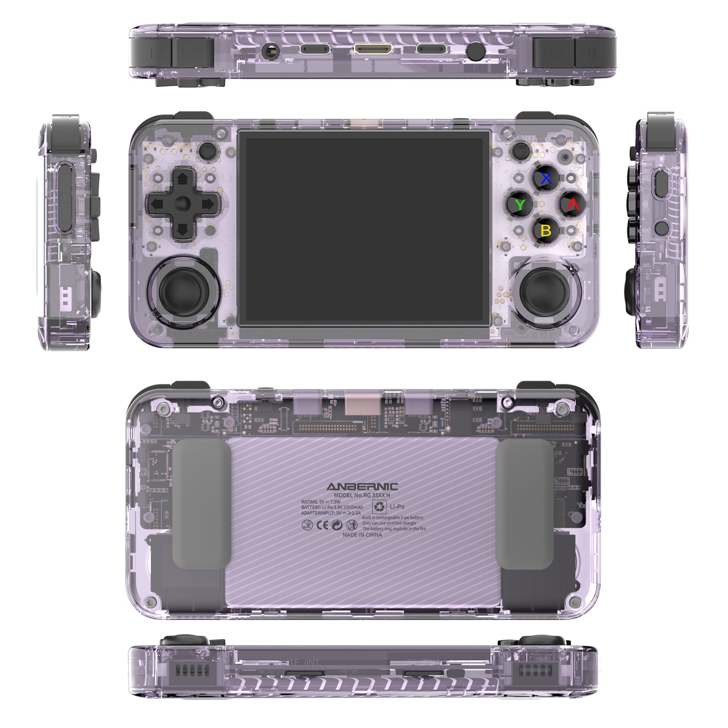 Anbernic RG35XX H Handheld Game Console 【35 Emulators & Over 18K Games Pre-installed】