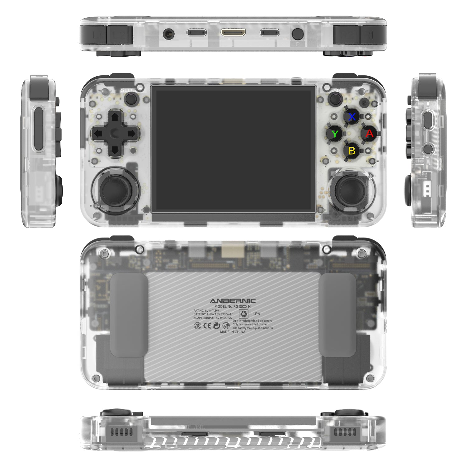 Anbernic RG35XX H Handheld Game Console 【35 Emulators & Over 18K Games Pre-installed】