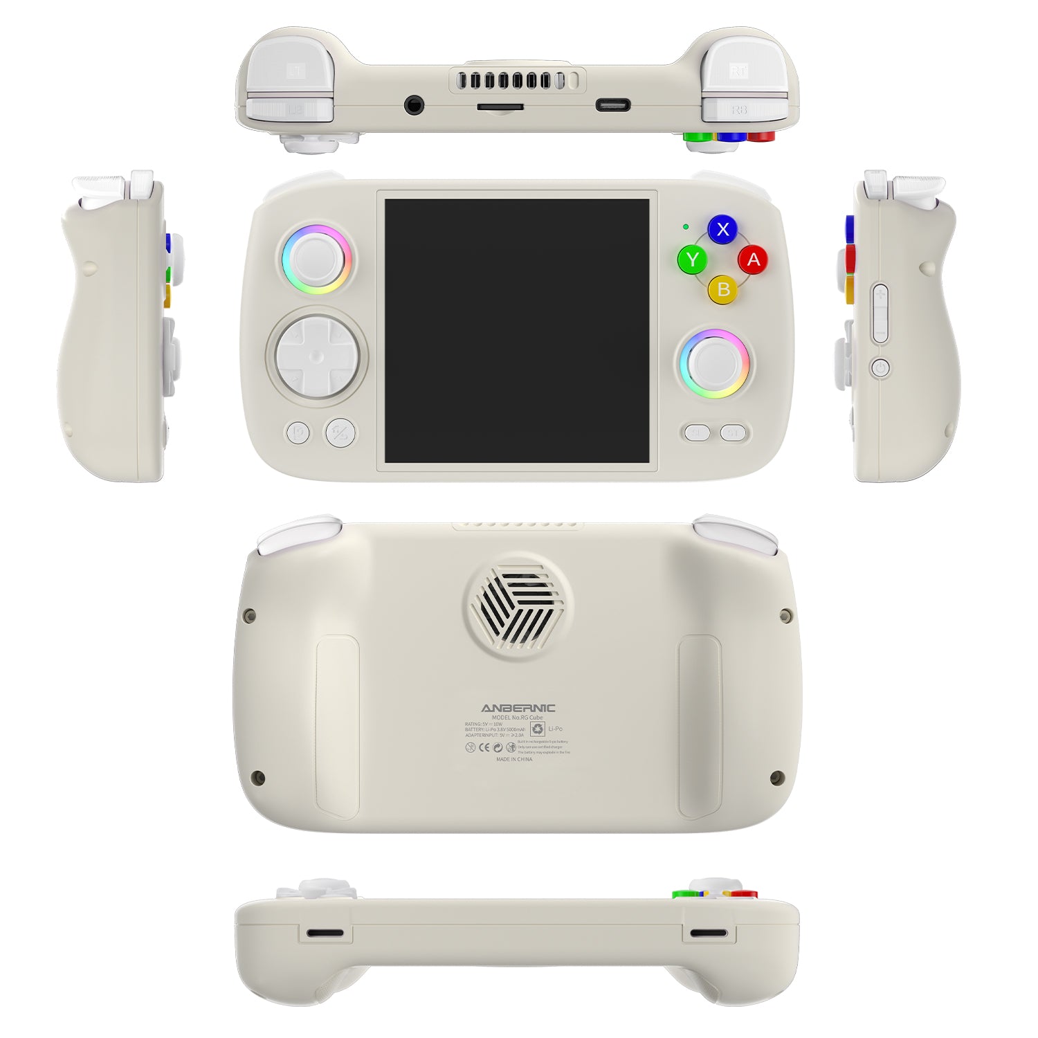 Anbernic RG Cube Handheld Game Console 【30 Emulators & Over 42K Games Pre-installed】