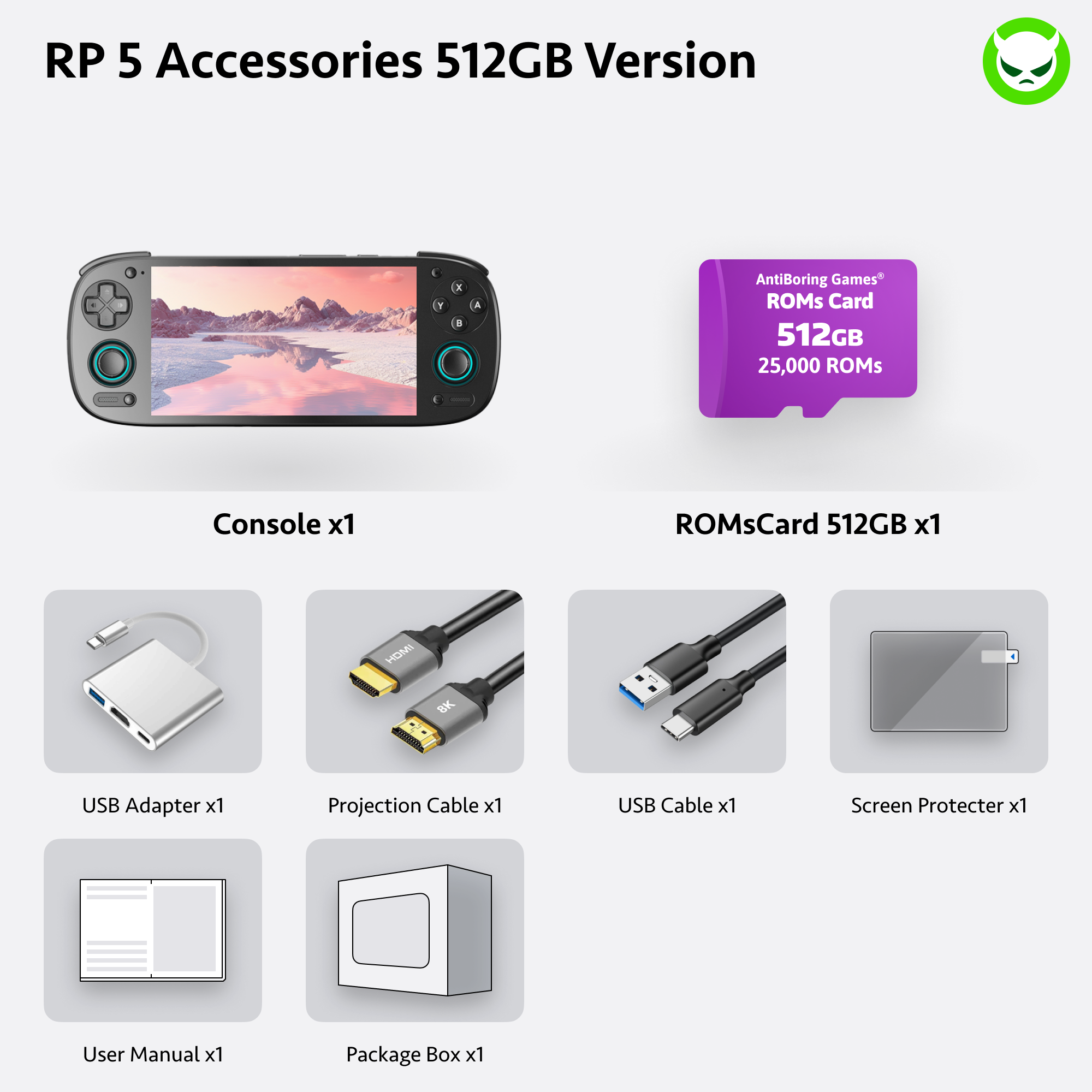 【Pre-configured】Retroid Pockect 5 Handheld (25K+ Games Pre-installed)