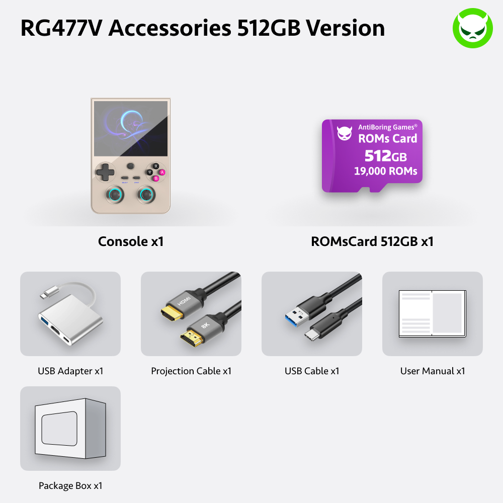 Anbernic RG477V Handheld Console Ready to Play