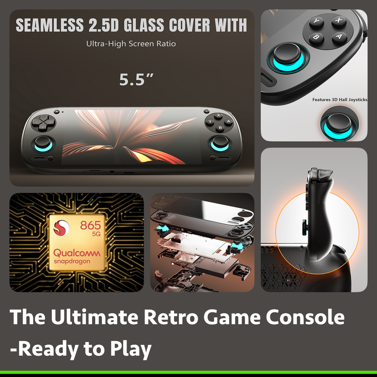 【Pre-configured】Retroid Pockect 5 Handheld (25K+ Games Pre-installed)