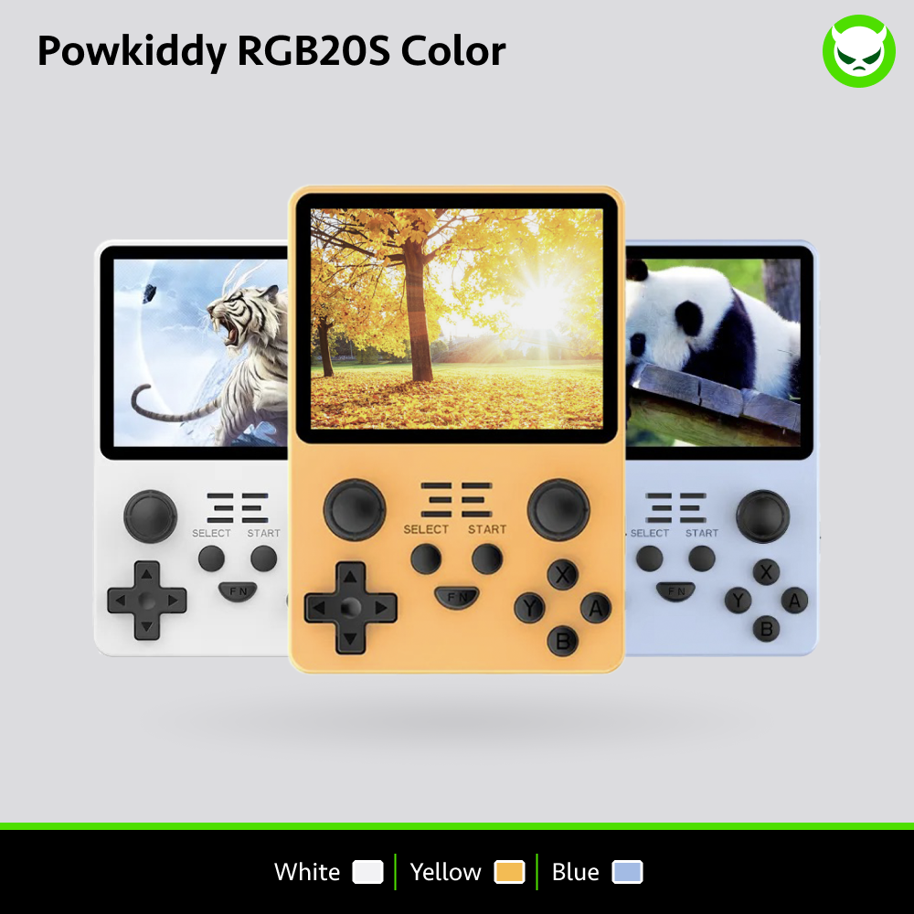 Powkiddy RGB20S Handheld Game Console 【20 Emulators & Over 21K Games Pre-installed】