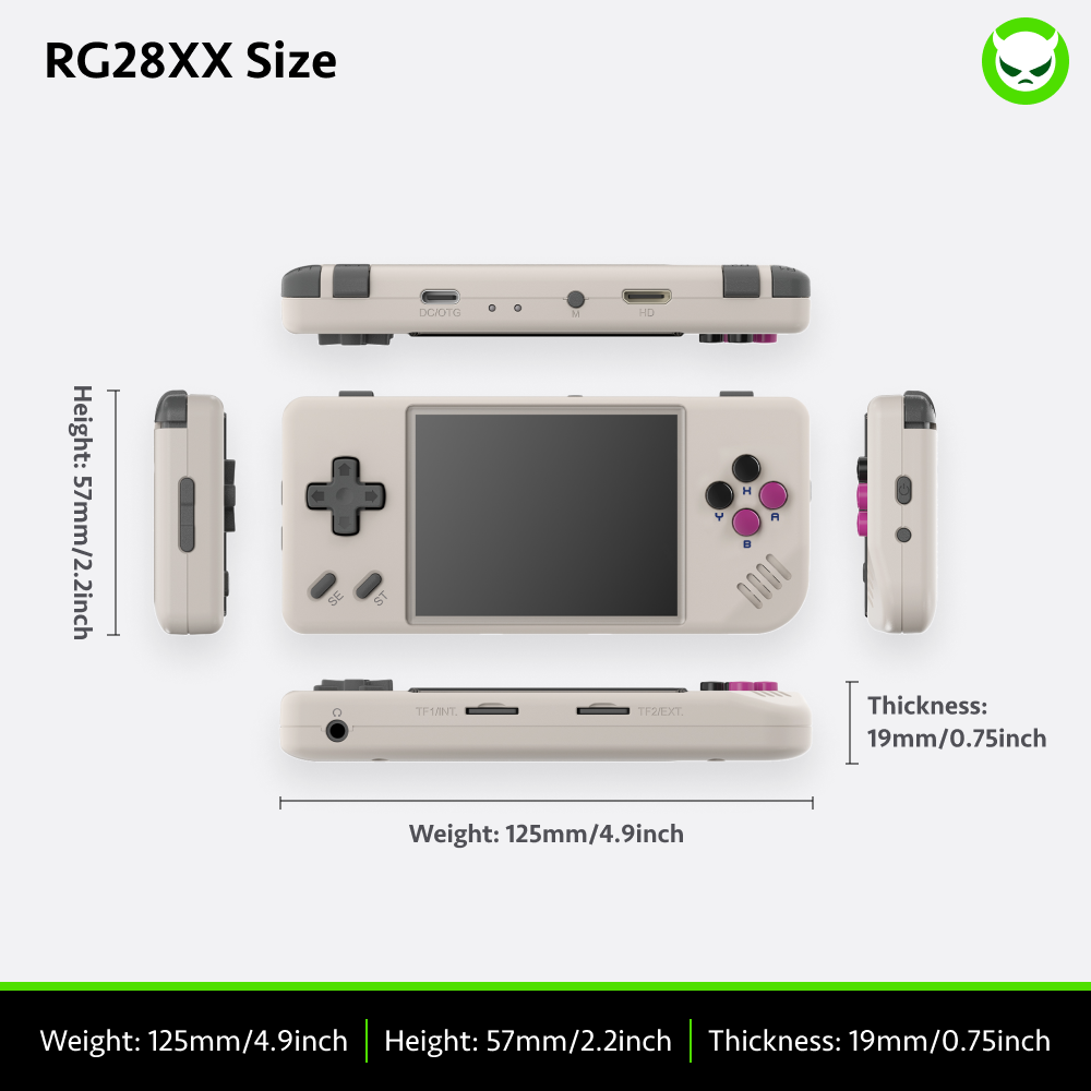 Anbernic RG28XX Handheld Game Console 【35 Emulators & Over 20K Games Pre-installed】