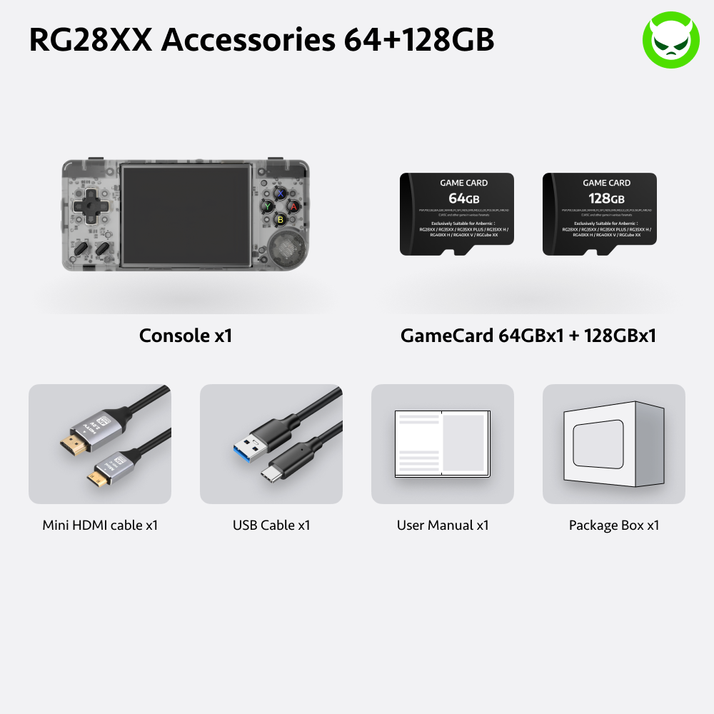 Anbernic RG28XX Handheld Game Console 【35 Emulators & Over 20K Games Pre-installed】