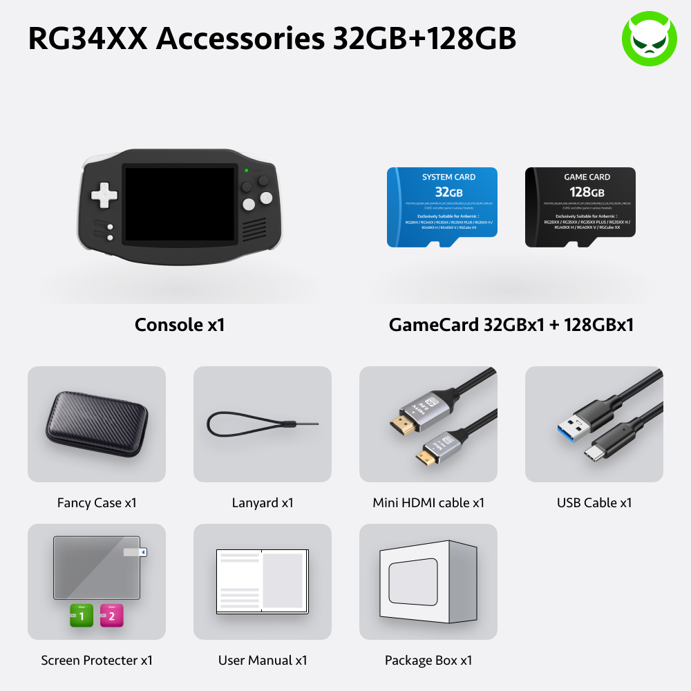 Anbernic RG34XX Handheld Game Console