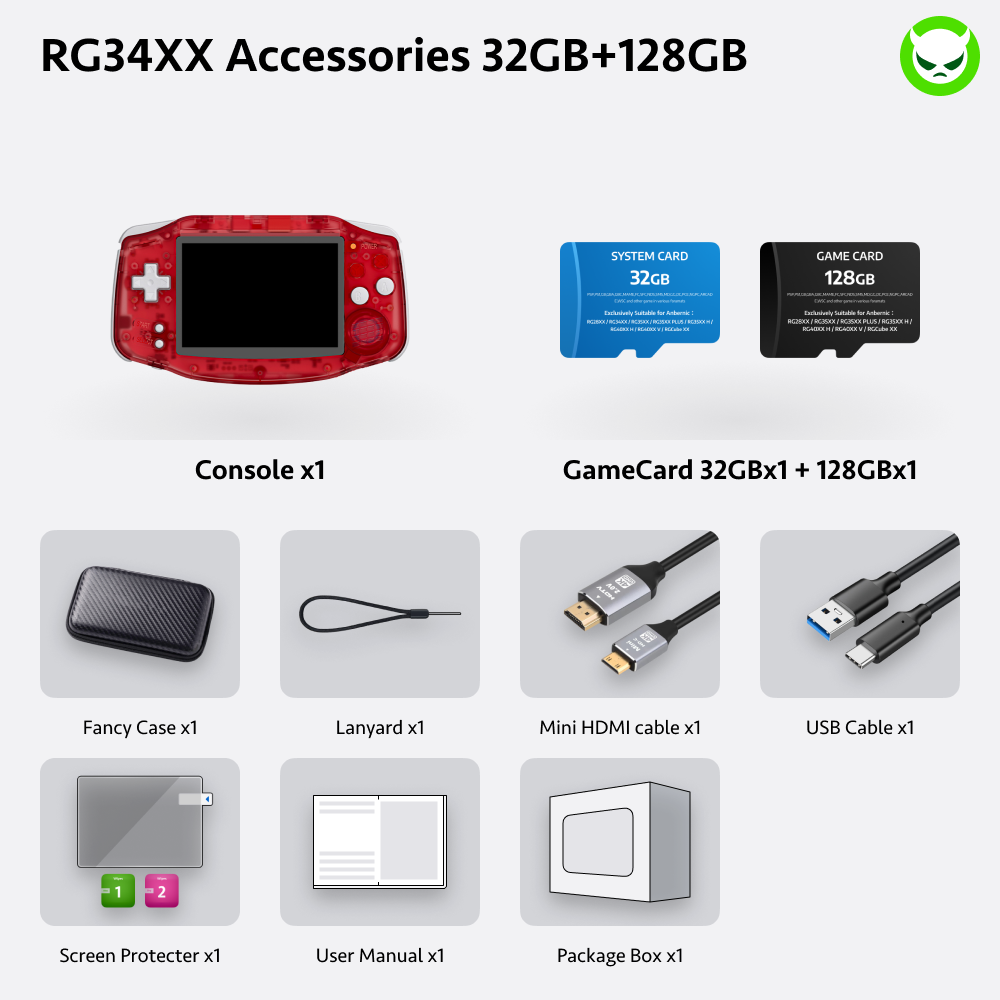 Anbernic RG34XX Handheld Game Console