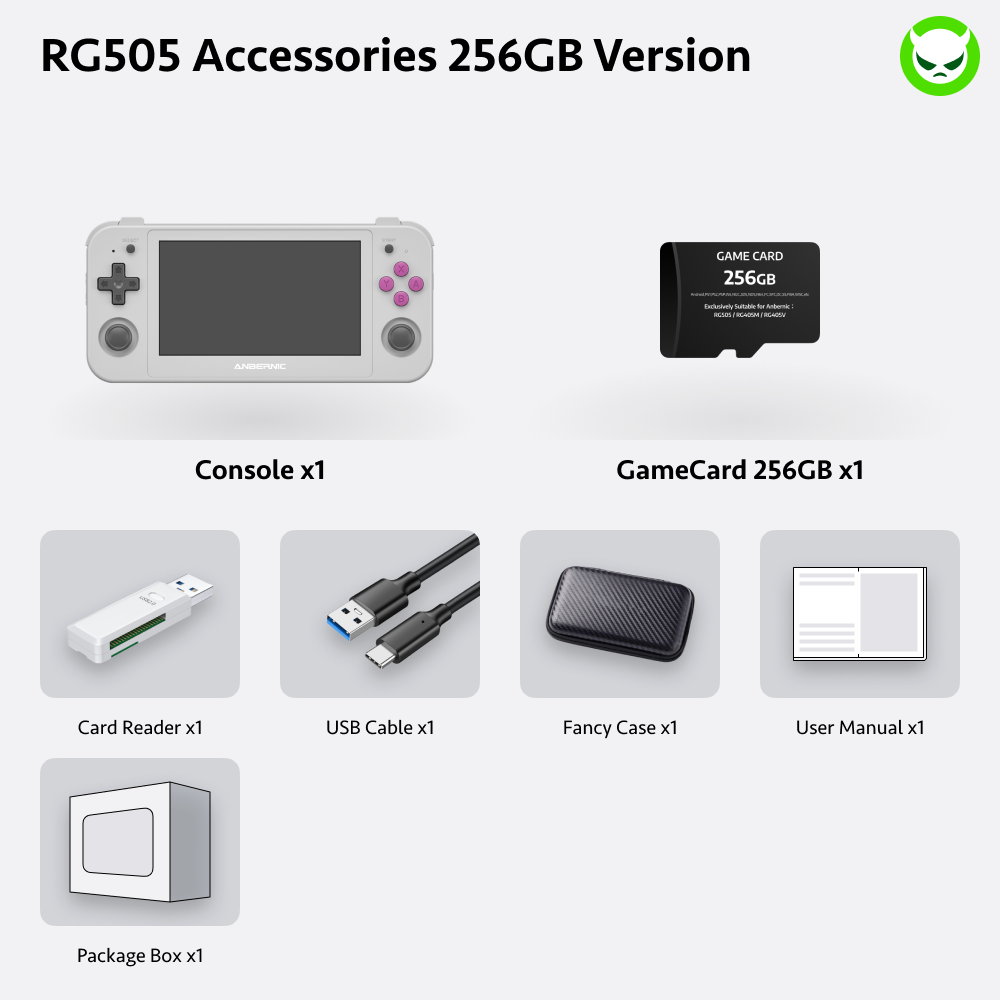 Anbernic RG505 Handheld Game Console 【26 Emulators & Over 31K Games Pre-installed】