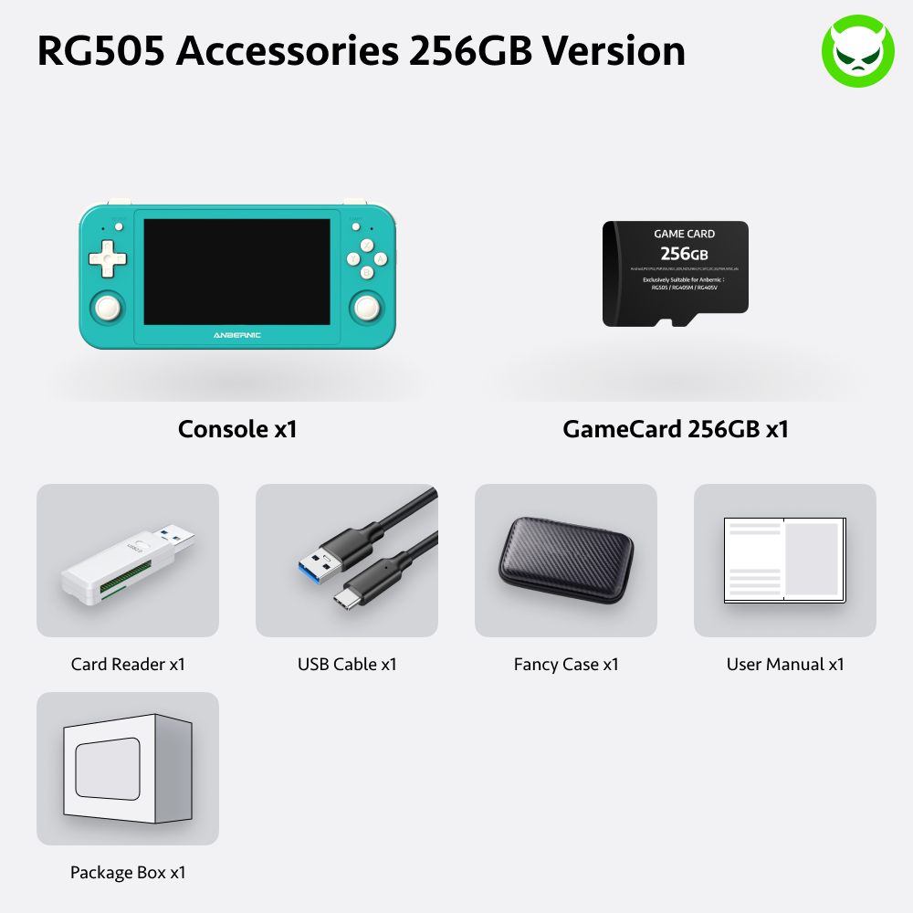 Anbernic RG505 Handheld Game Console 【26 Emulators & Over 31K Games Pre-installed】