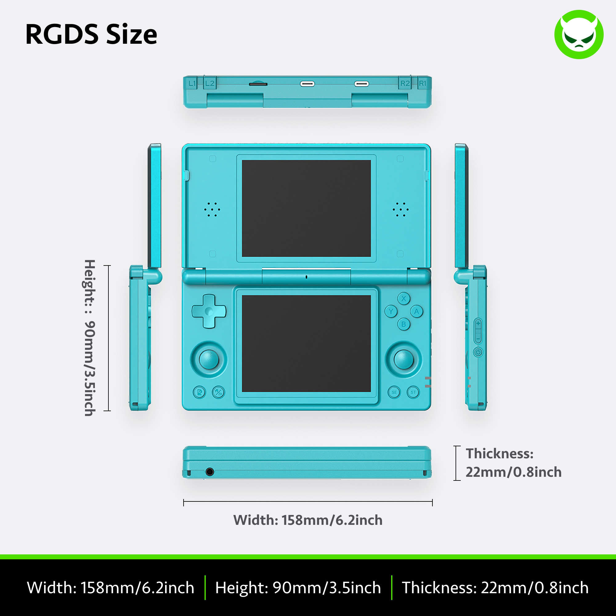 Anbernic RG DS 【Dual Screen】Handheld Game Console