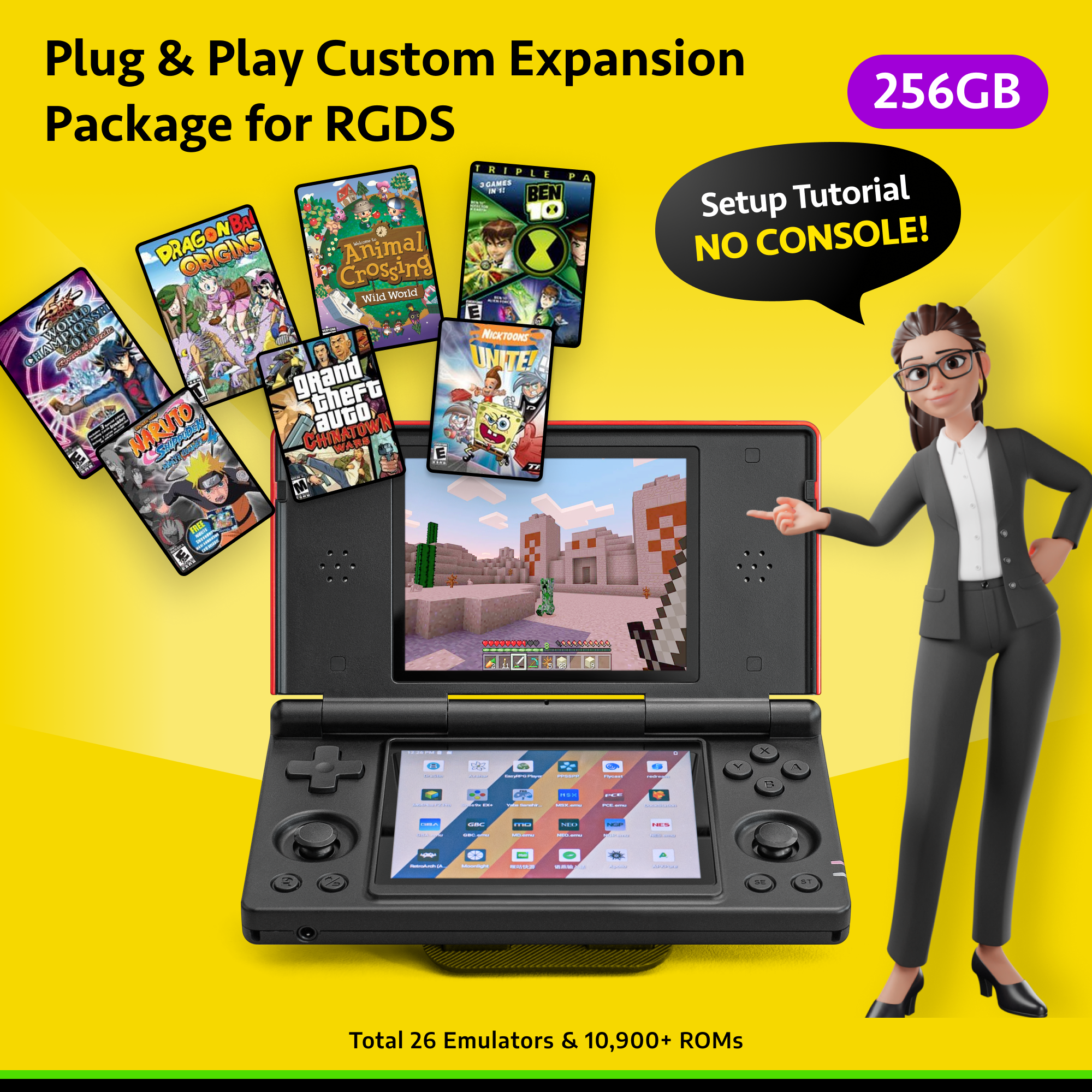 RG DS Plug & Play Custom Expansion Package【No Console】