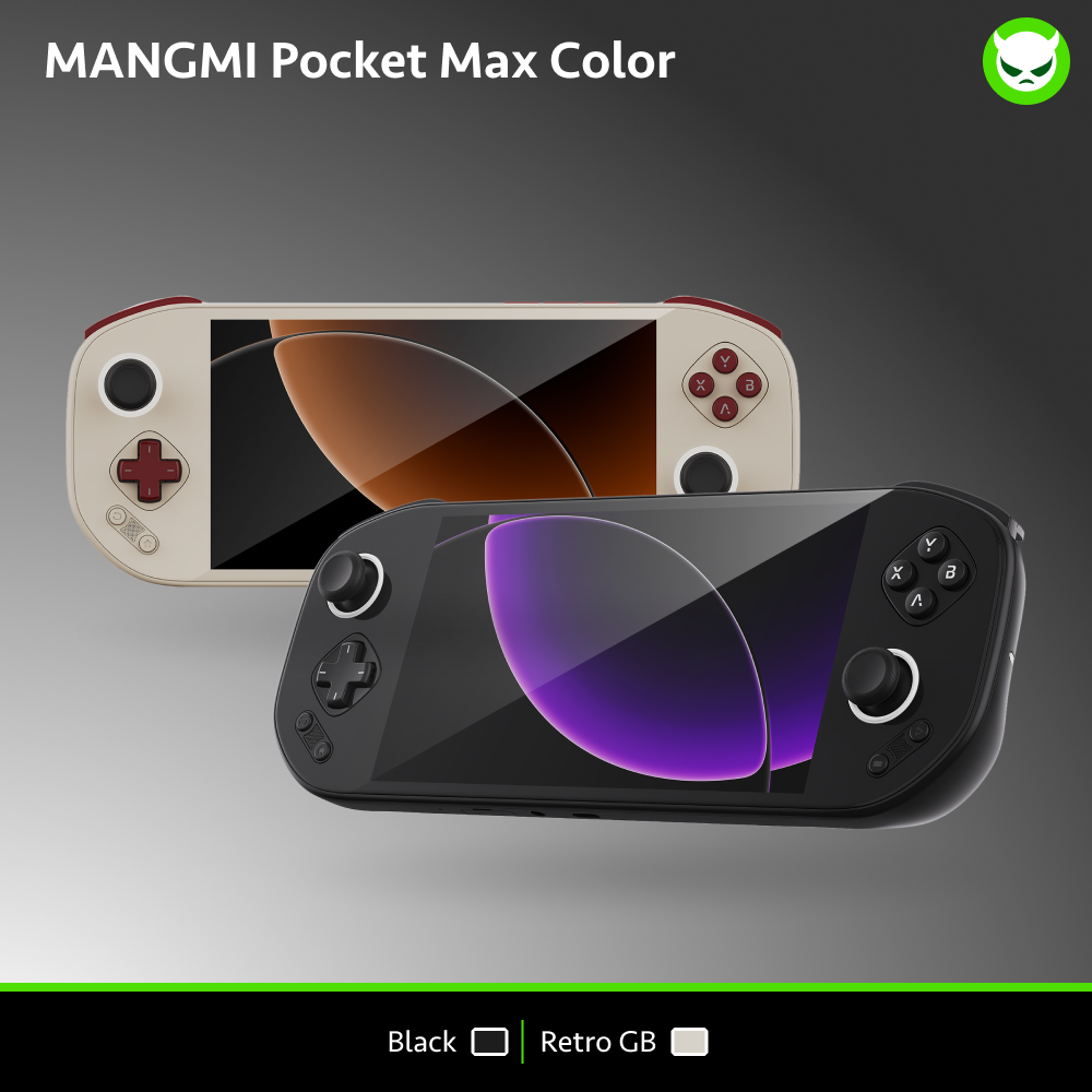 MANGMI Pocket Max | 👍Full Pre-configured🚩SD865 Chipset🚩TMR joystick🚩7' Screen Handheld