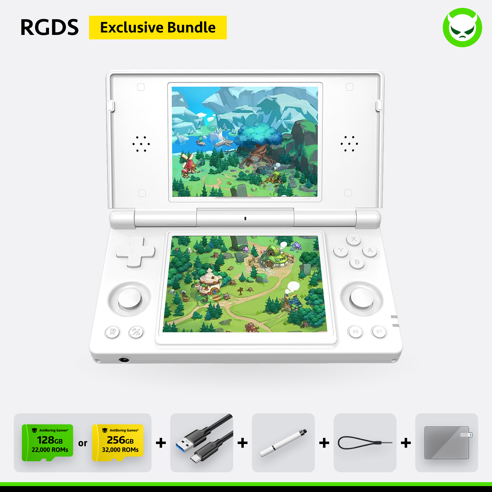 Anbernic RG DS 【Dual Screen】Handheld Game Console
