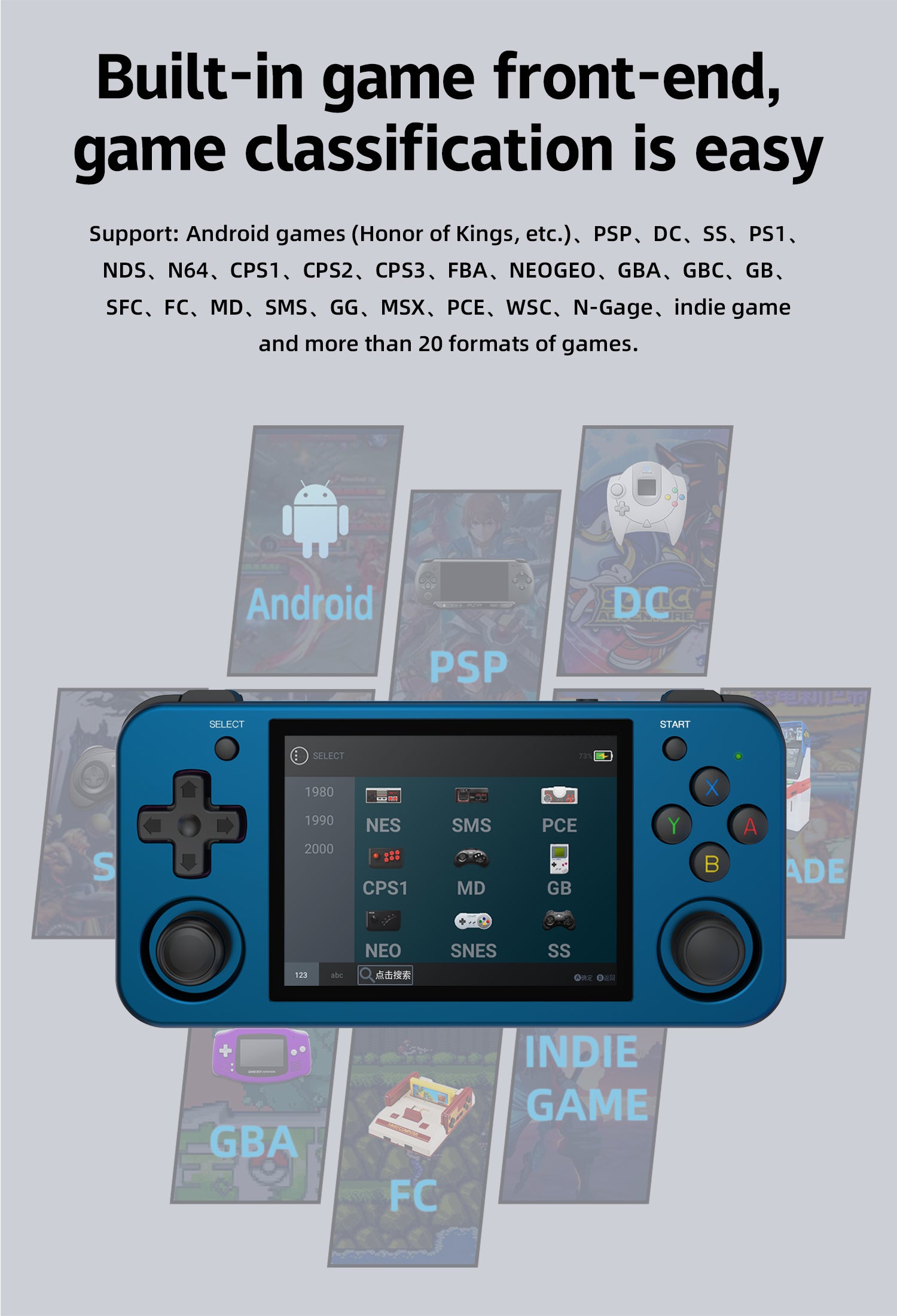 Anbernic RG353M Handheld Game Console 【28 Emulators & Over 34K Games Pre-installed】