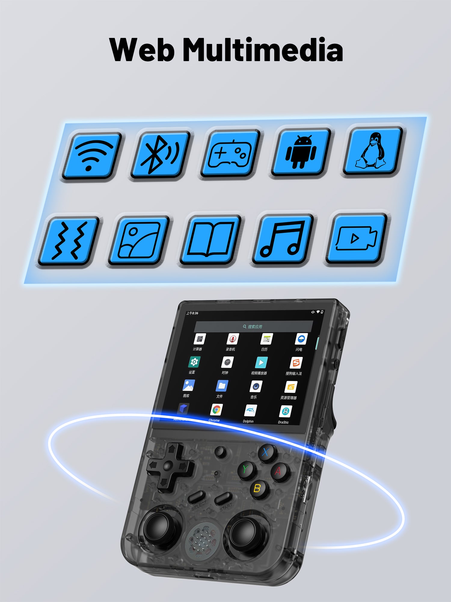 Anbernic RG353VS Handheld Game Console 【28 Emulators & Over 34K Games Pre-installed】