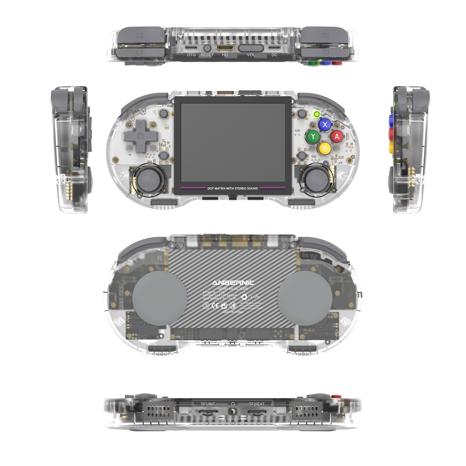 Anbernic RG353PS Handheld Game Console 【28 Emulators & Over 34K Games Pre-installed】