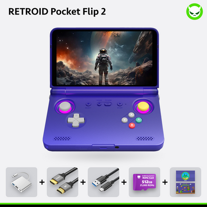 【Pre-configured】Retroid Pocket Flip2 (25K+ Games Pre-installed)