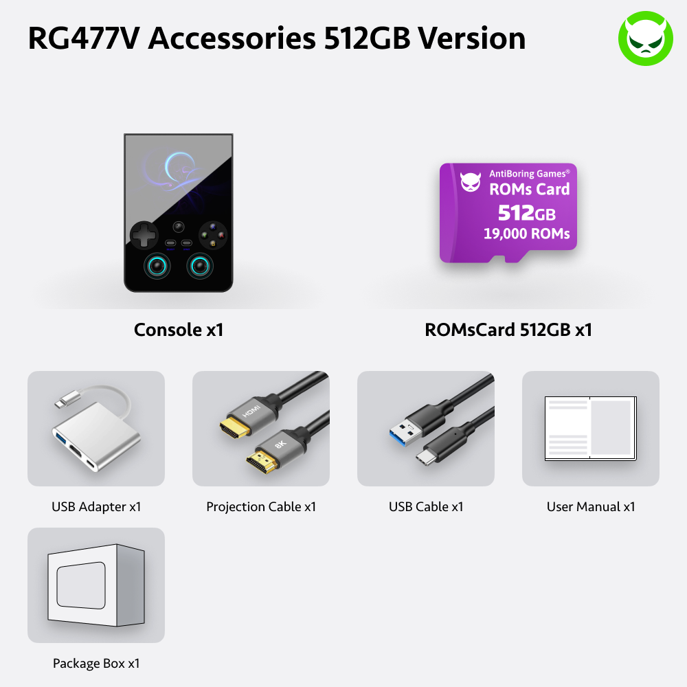 Anbernic RG477V Handheld Console Ready to Play