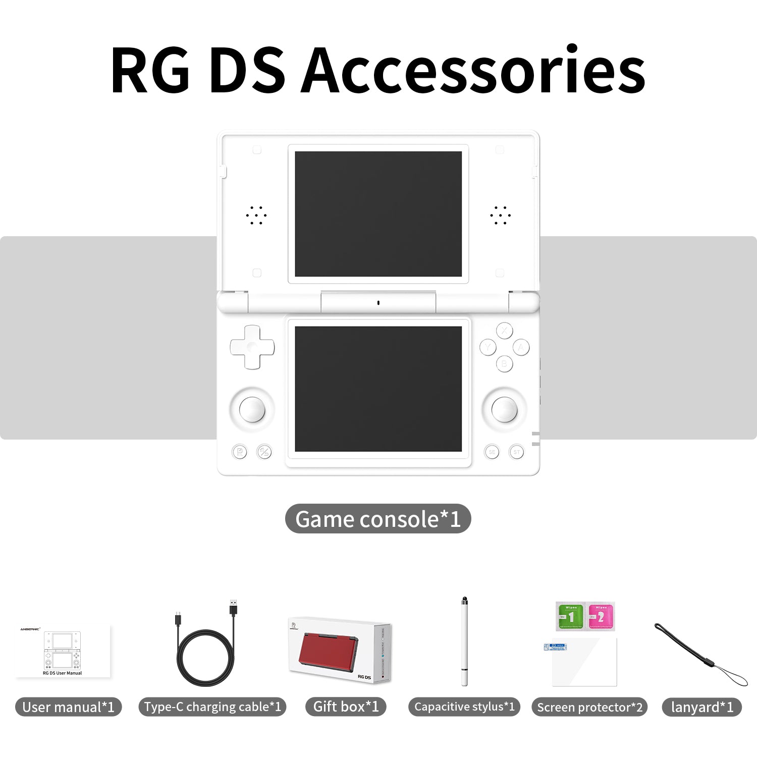 Anbernic RG DS 【Dual Screen】Handheld Game Console