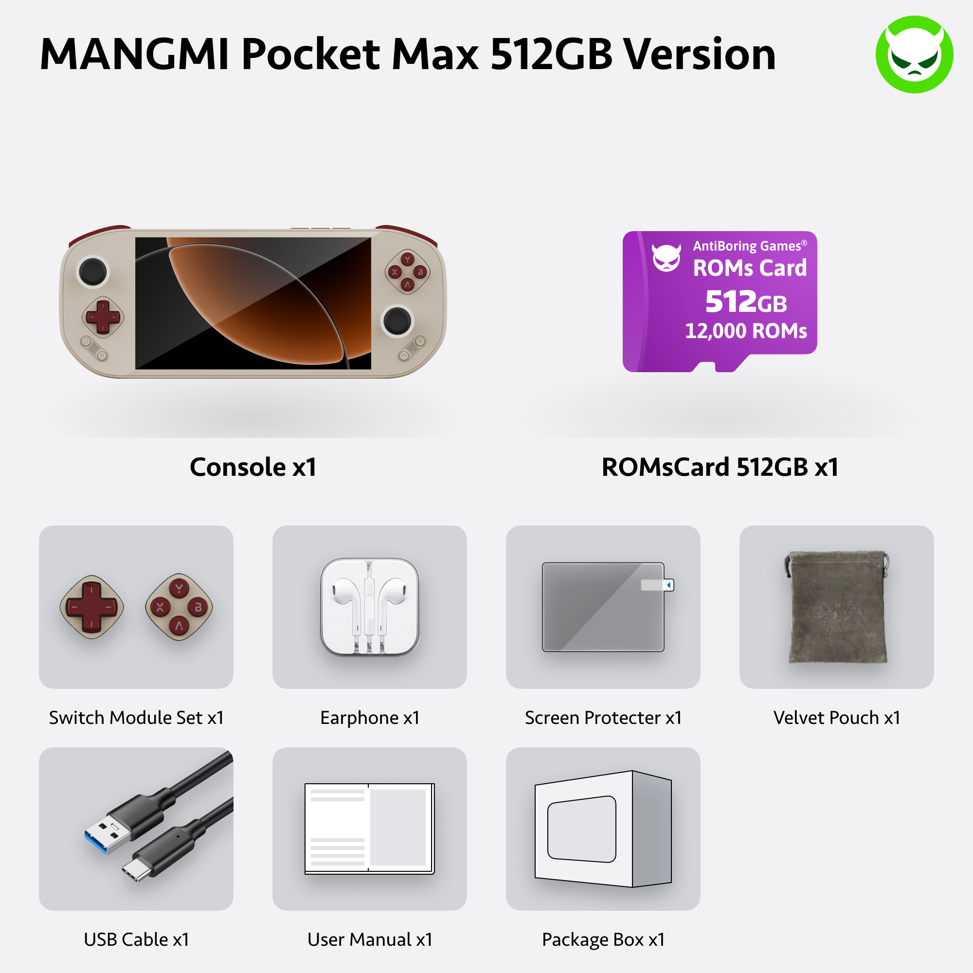 MANGMI Pocket Max | 👍Full Pre-configured🚩SD865 Chipset🚩TMR joystick🚩7' Screen Handheld