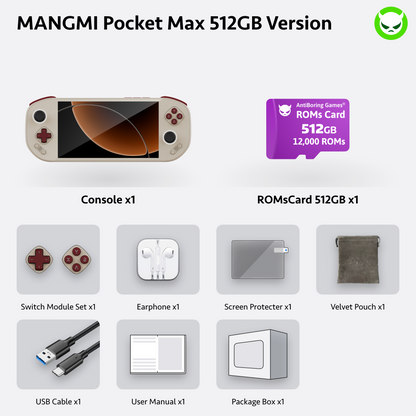 MANGMI Pocket Max | 👍Full Pre-configured🚩SD865 Chipset🚩TMR joystick🚩7' Screen Handheld
