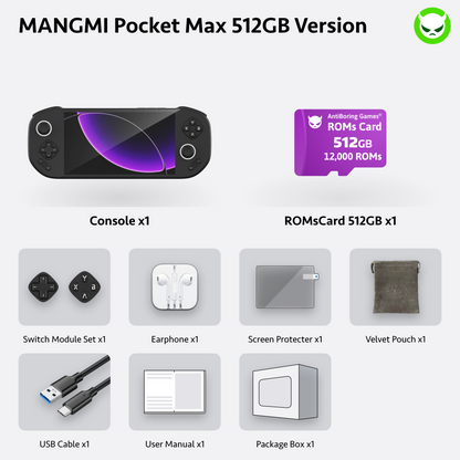 MANGMI Pocket Max | 👍Full Pre-configured🚩SD865 Chipset🚩TMR joystick🚩7' Screen Handheld