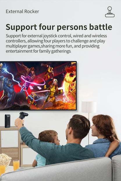 【Double Controllers/Bluetooth/4K HDMI/20000Games/PS1】M16 Game Stick【Buy 1 Get 2 Controllers+1 Bluetooth Connector+1 HDMI Cable+1 USB Cable】4K HDMI Output 2.4G Wireless Controller Game Stick Over 25+ Emulators with 20,000 Classic Retro Games Pre-installed