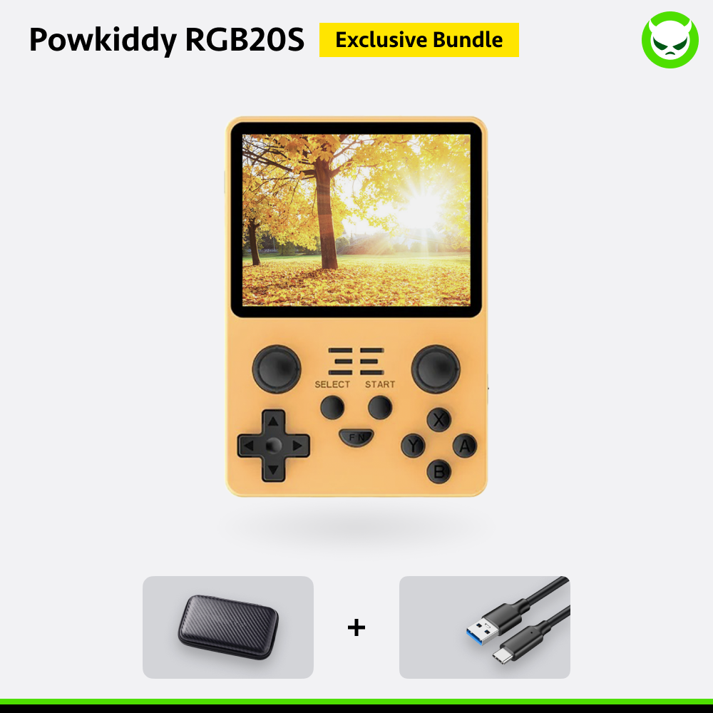 Powkiddy RGB20S Handheld Game Console 【20 Emulators & Over 21K Games Pre-installed】