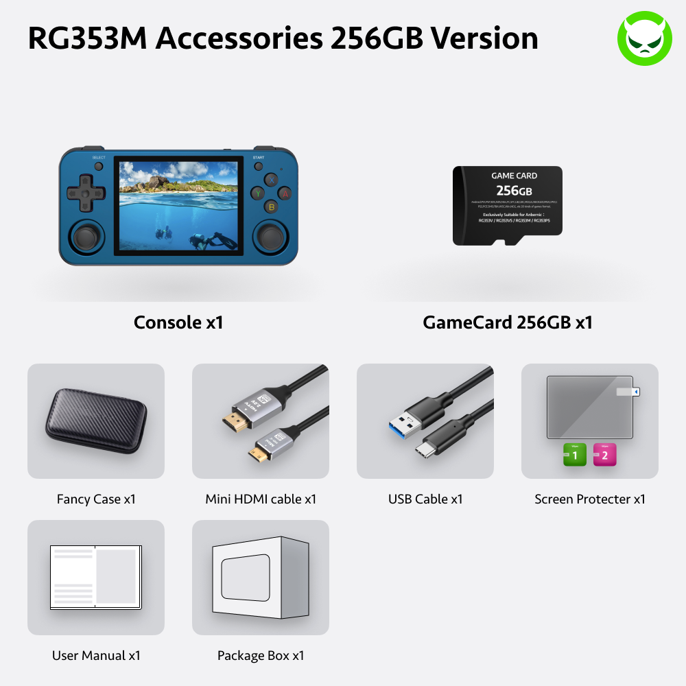 Anbernic RG353M Handheld Game Console 【28 Emulators & Over 34K Games Pre-installed】
