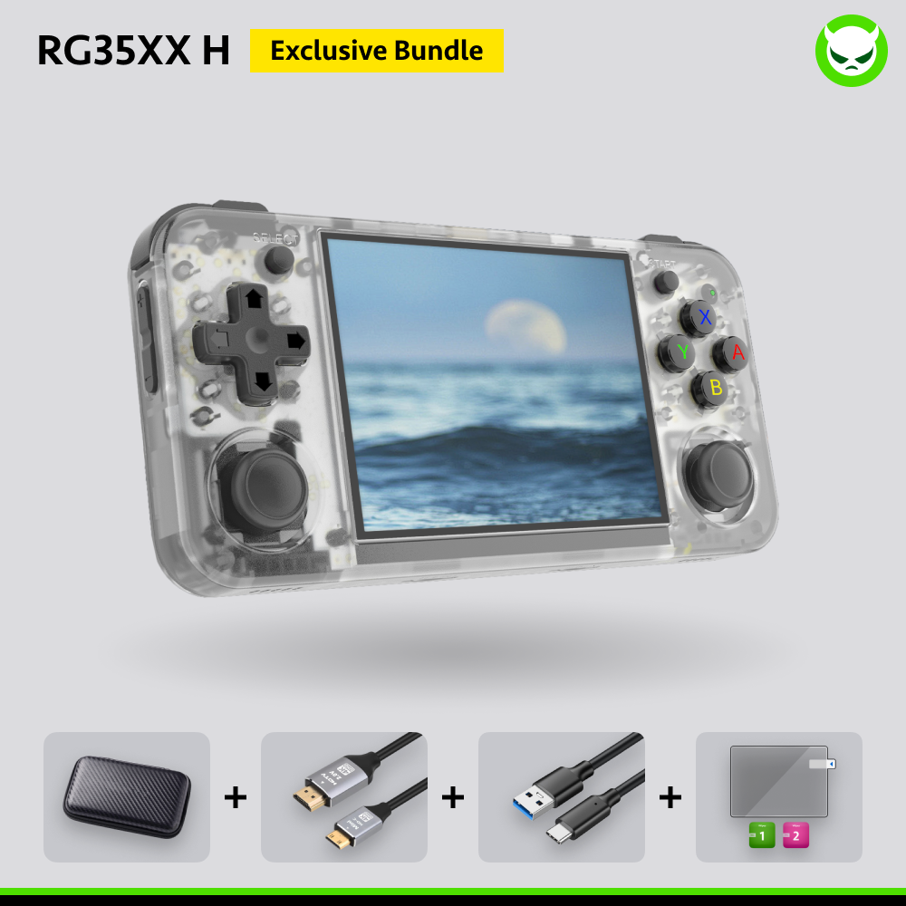 Anbernic RG35XX H Handheld Game Console 【35 Emulators & Over 18K Games Pre-installed】