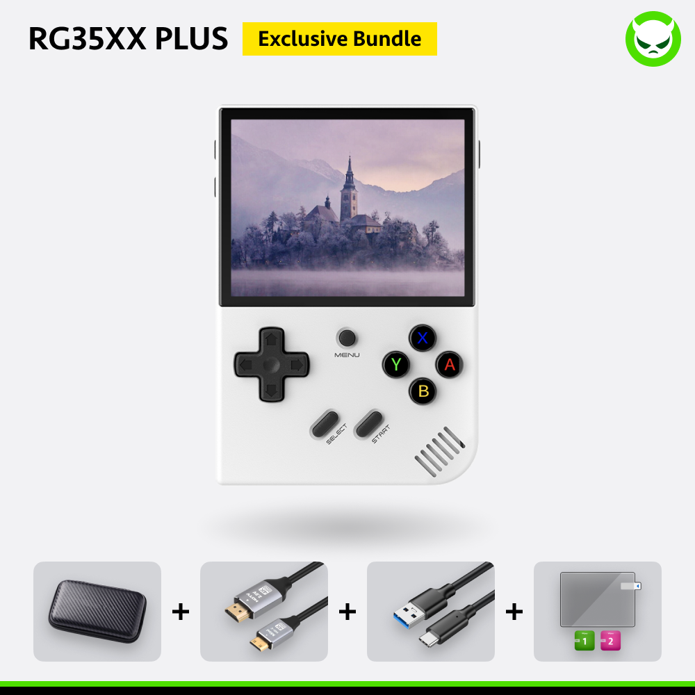 Anbernic RG35XX Plus Handheld Game Console 【35 Emulators & Over 18K Games Pre-installed】