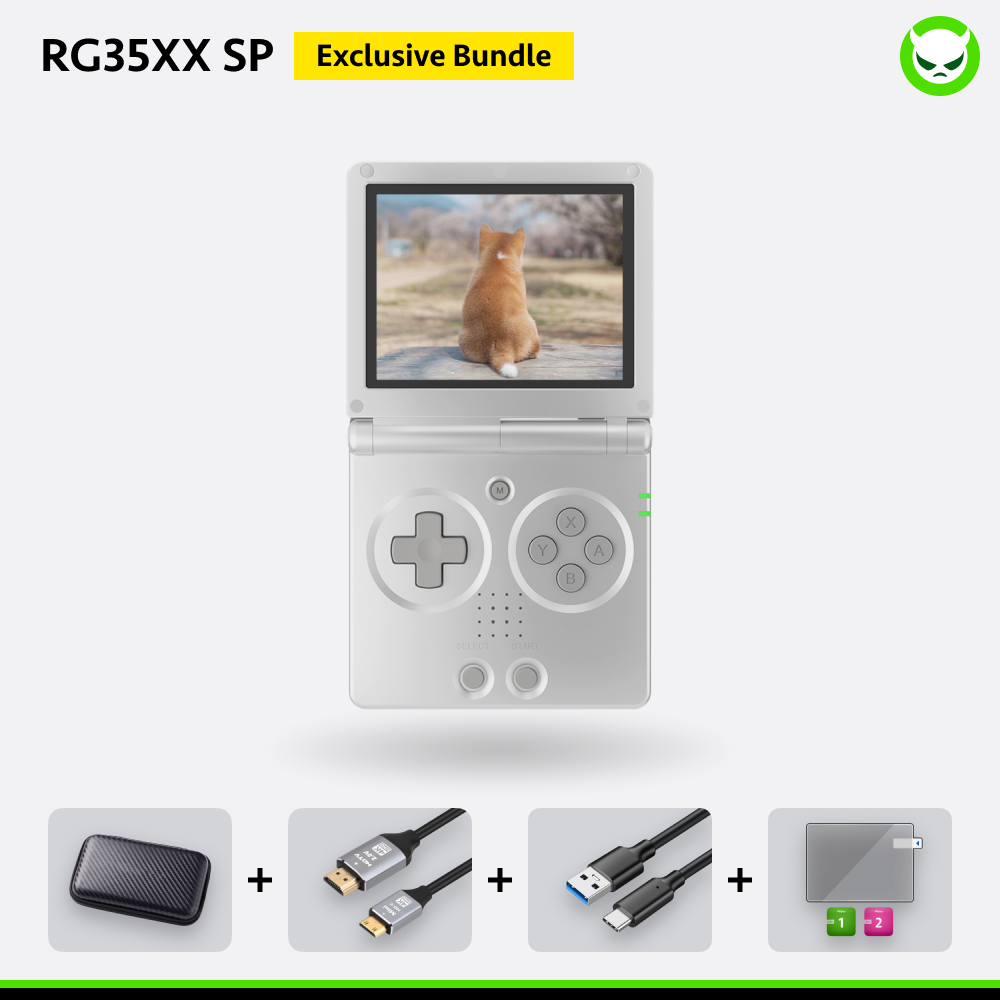 Anbernic RG35XX SP Handheld Game Console 【35 Emulators & Over 18K Games Pre-installed】