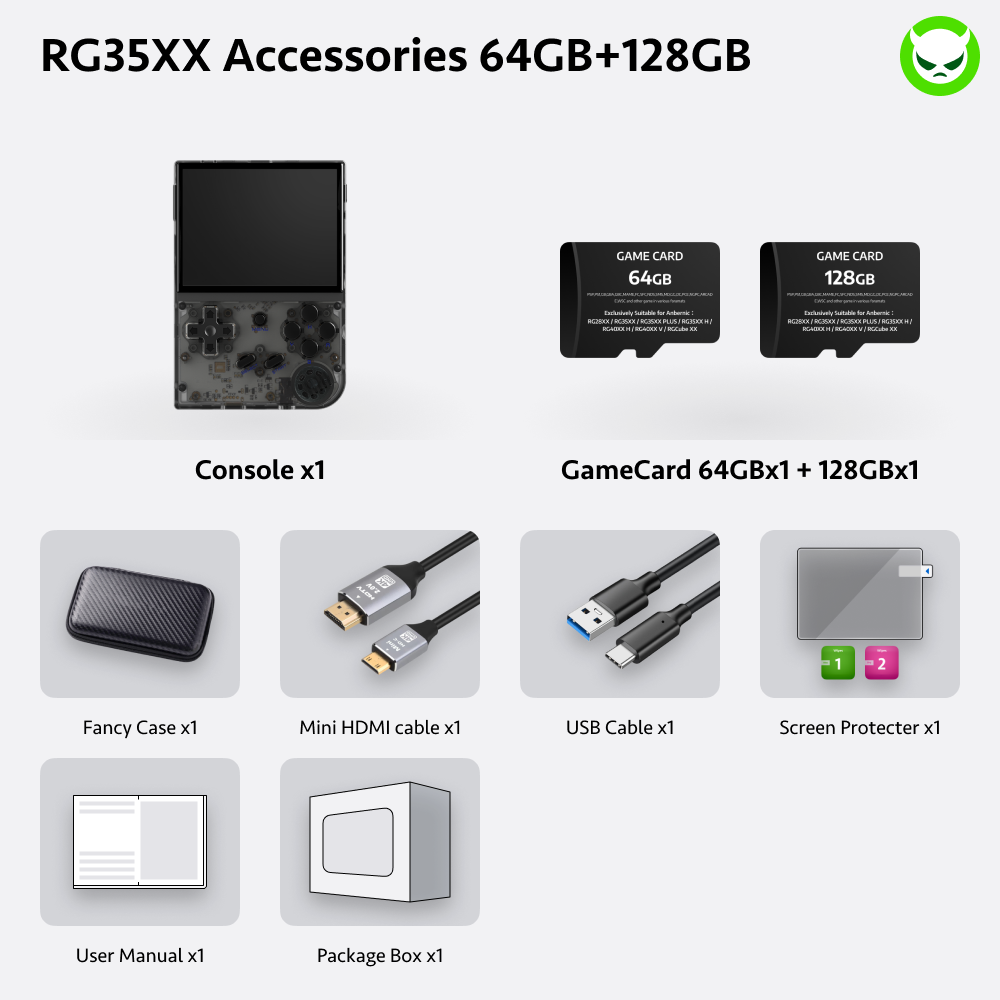 Anbernic RG35XX Handheld Game Console 【19 Emulators & Over 18K Games Pre-installed】