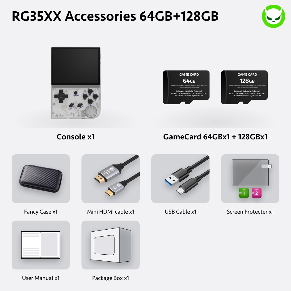 Anbernic RG35XX Handheld Game Console 【19 Emulators & Over 18K Games Pre-installed】