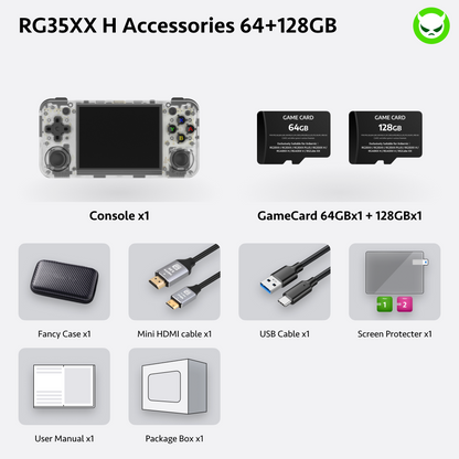 Anbernic RG35XX H Handheld Game Console 【35 Emulators & Over 18K Games Pre-installed】