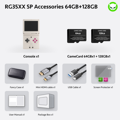 Anbernic RG35XX SP Handheld Game Console 【35 Emulators & Over 18K Games Pre-installed】