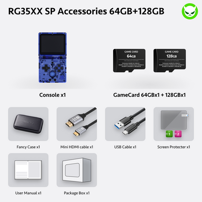 Anbernic RG35XX SP Handheld Game Console 【35 Emulators & Over 18K Games Pre-installed】