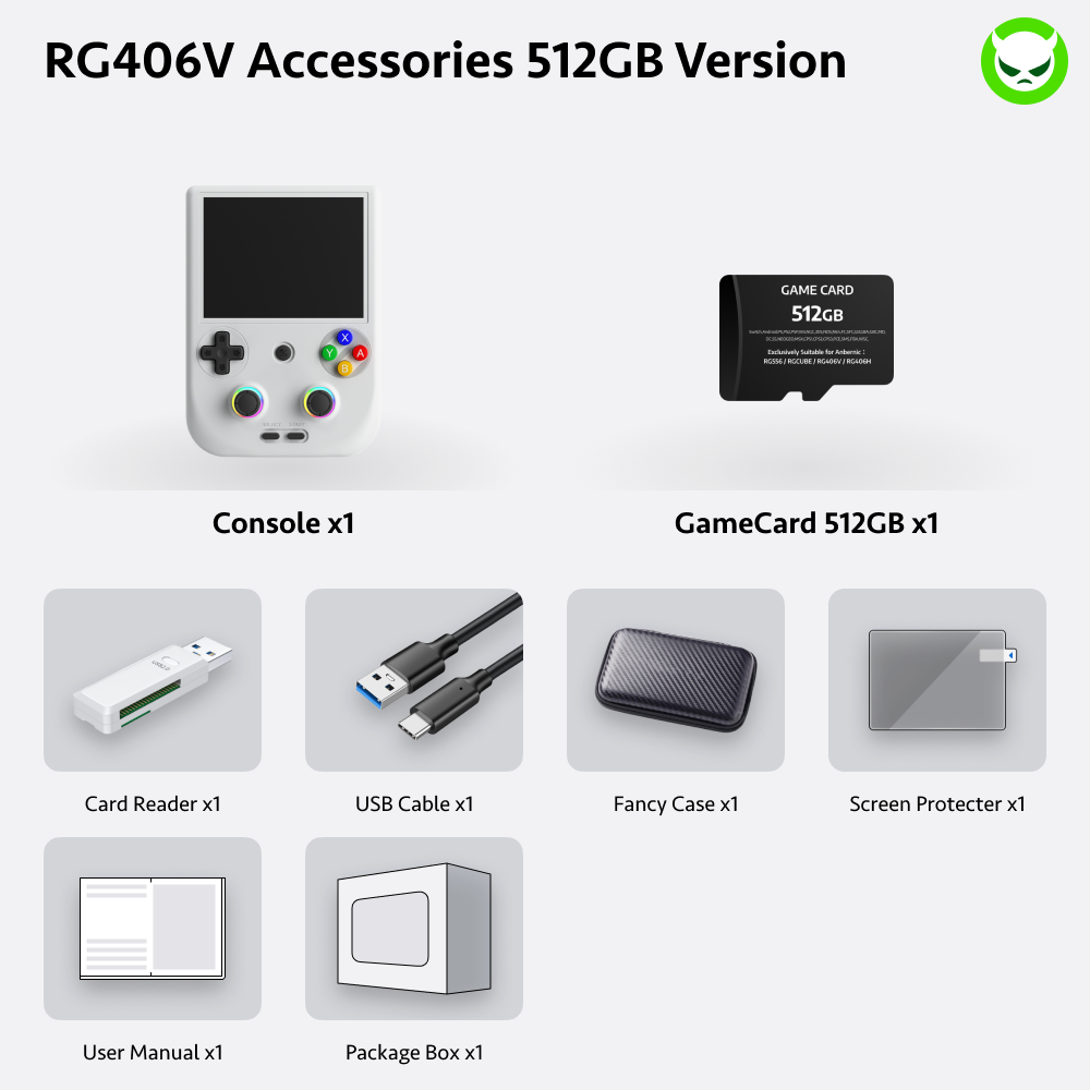 Anbernic RG406V Handheld Game Console 【30 Emulators & Over 42K Games Pre-installed】