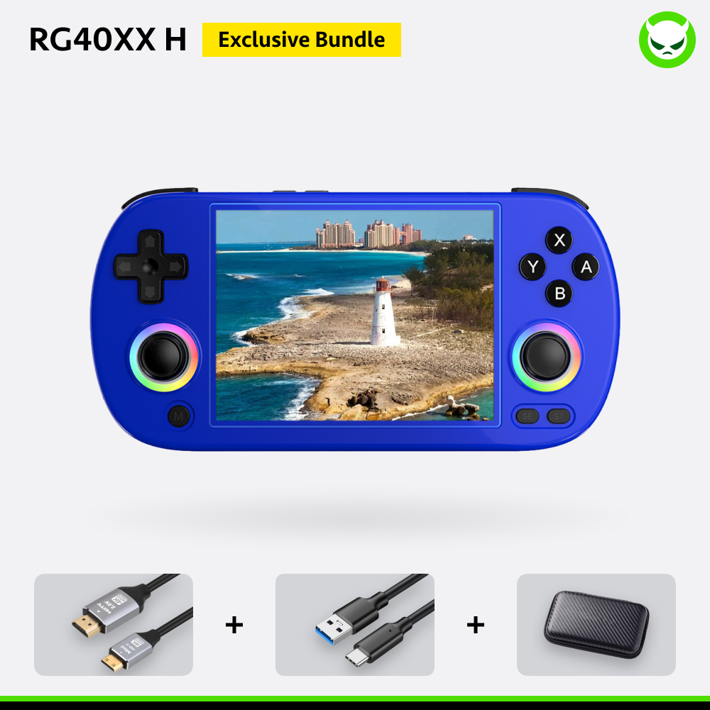 Anbernic RG40XX H Handheld Game Console 【35 Emulators & Over 20K Games Pre-installed】