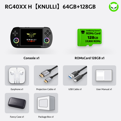 Anbernic RG40XXH【2026 New KNULLI System Upgrade】