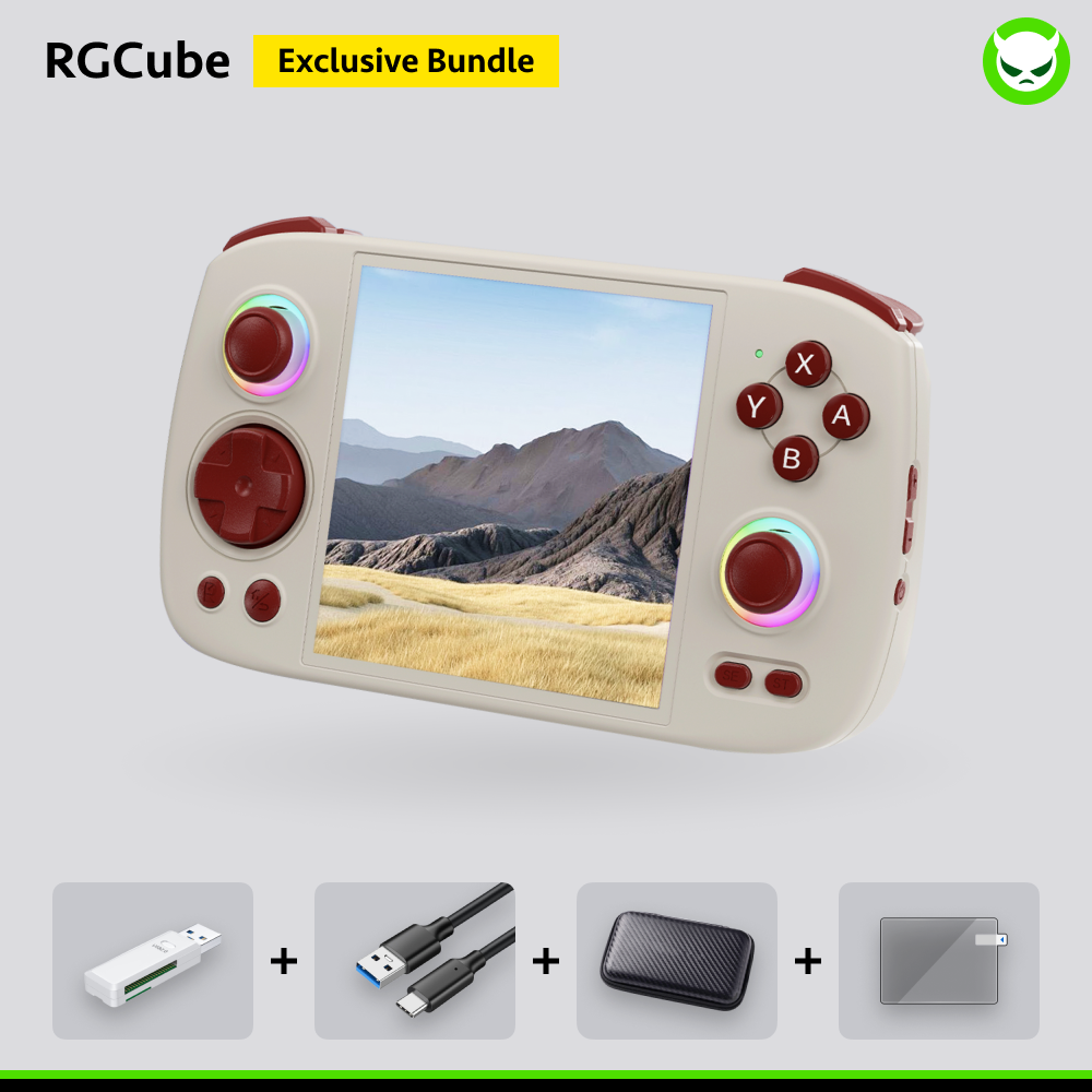 Anbernic RG Cube Handheld Game Console 【30 Emulators & Over 42K Games Pre-installed】