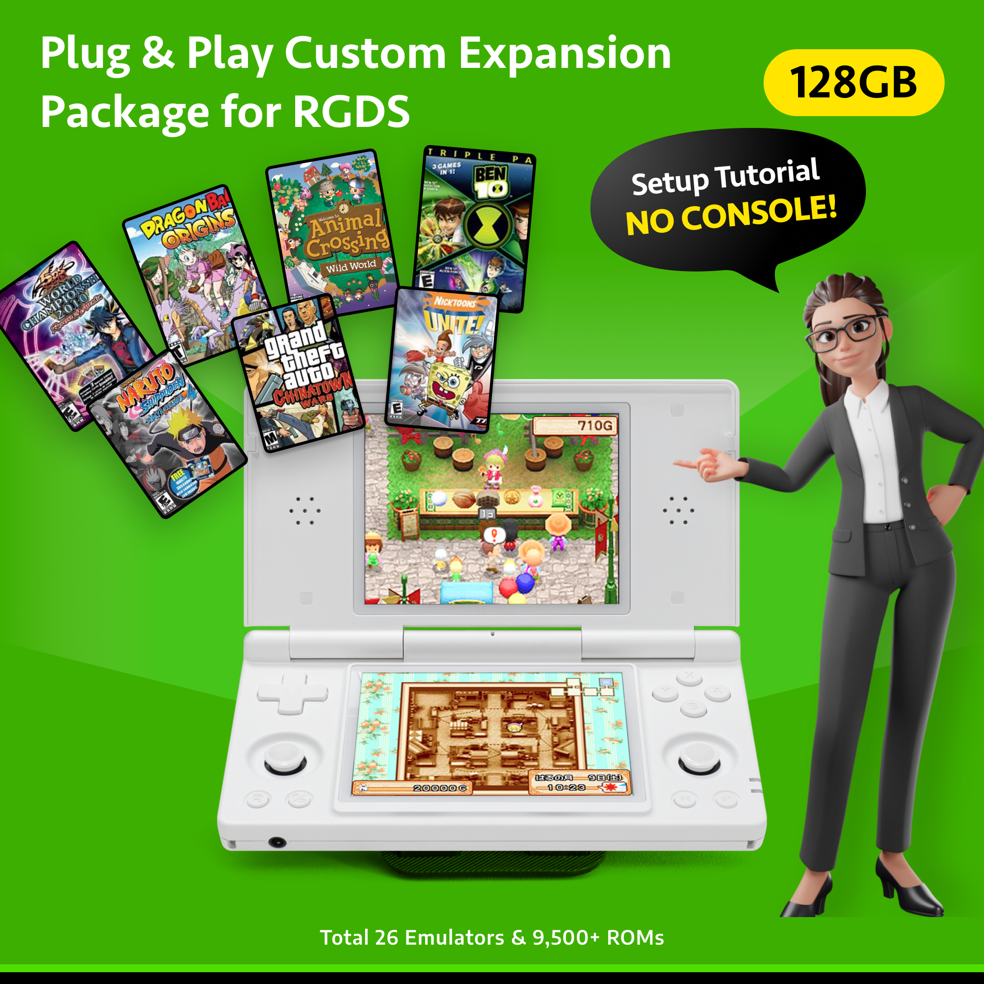 RG DS Plug & Play Custom Expansion Package【No Console】