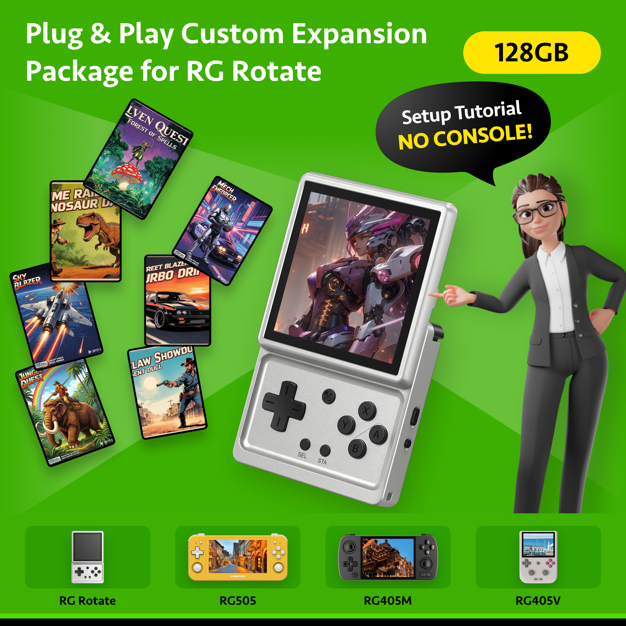 128GB Plug & Play Custom Expansion Package for RG Rotate