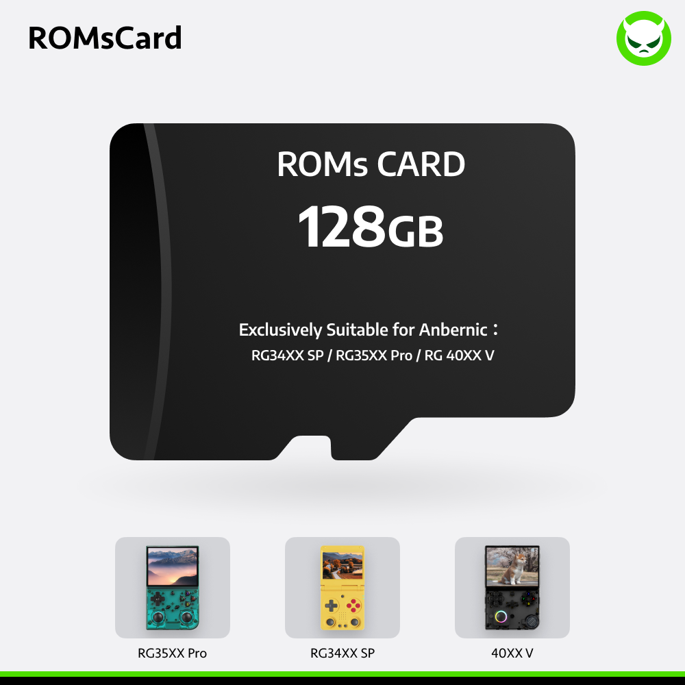 【Superb Games Cards】Suitable for All Anbernic and Powkiddy Console Compatible with ARCADE/V-ARCADE/MAME/PINAL BURN/CPS1/CPS2/CPS3/MSX/PCE/NES/GB/SNES/N64/GBC/GBA/NDS/OPEN BOR/PORTS/SMS/MD/GG/DC/NG/NGP/NGPC/PS1/PSP/PS2/WII&NGC/MAME/FC/SFC/WSC/GENESIS/NAOMI