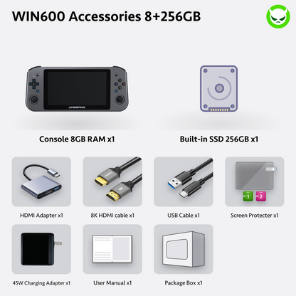 Anbernic  Win600 Handheld Game Console 【30 Emulators & Over 35K Games Pre-installed】