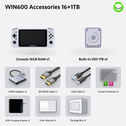 Anbernic  Win600 Handheld Game Console 【30 Emulators & Over 35K Games Pre-installed】
