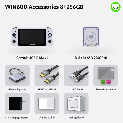 Anbernic  Win600 Handheld Game Console 【30 Emulators & Over 35K Games Pre-installed】