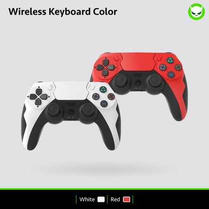 【Wireless/BT4.0/Duel Vibration】Anbernic Gamepad suitable for 353M/V/VS/PS/PC Wireless Bluetooth 4.0 Gamepad Dual Vibration Six-Axis with Touch Microphone Game Console Controller Joystick